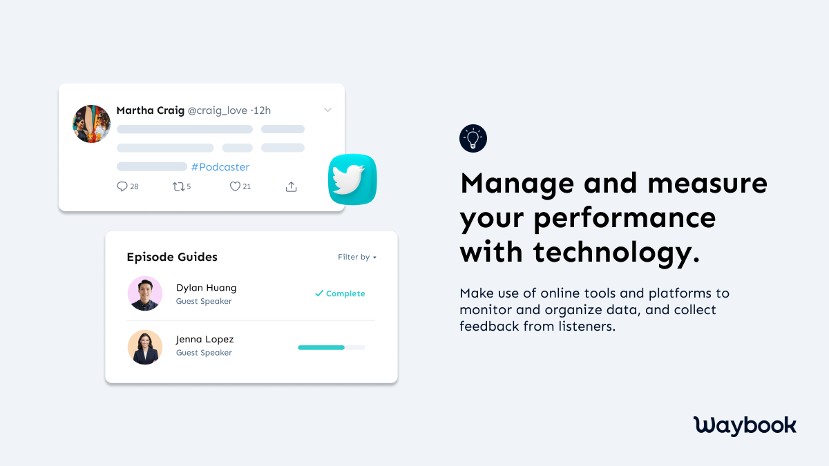 Incorporate Technology for Management There is no running away from technology in this era, and podcast hosts should embrace it too. Incorporating technology in podcast management can bring many benefits, such as easy management of data, quick access to everything, secure data storage, etc. Let's look at how technology can improve your podcast experience.